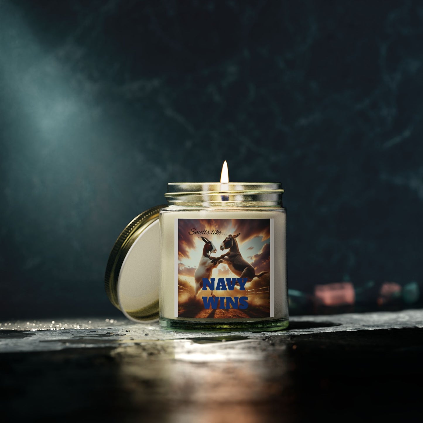 Navy Wins Scented Candle - Coconut Apricot Wax (4oz & 9oz)