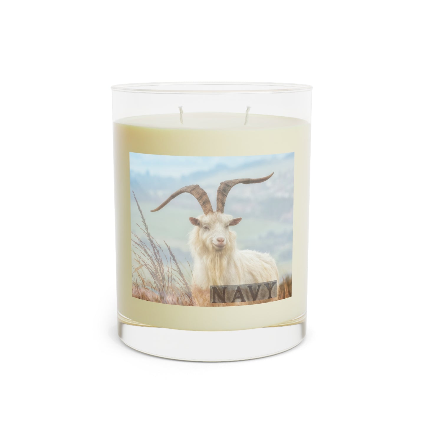 Naval Academy Goat Candle - 11oz Full Glass for Relaxation and Home Decor