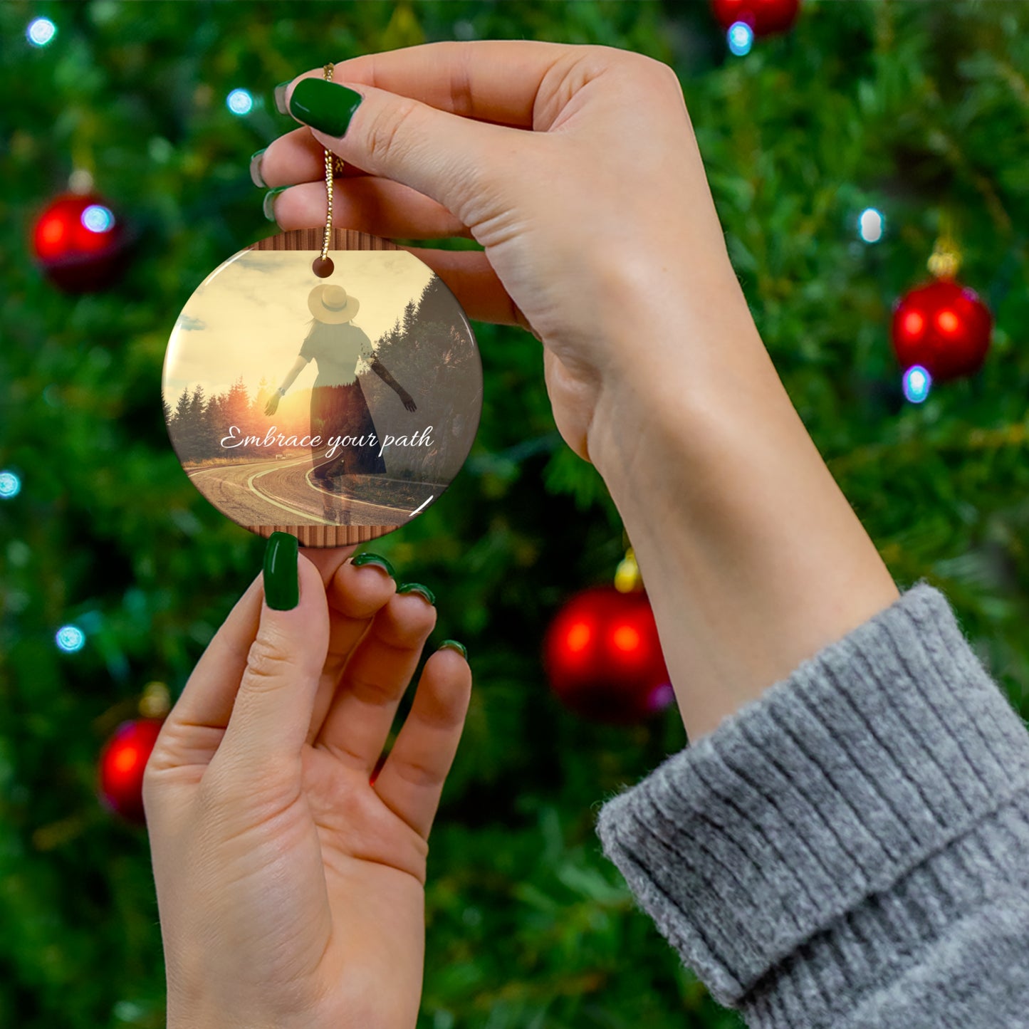 Ceramic Ornament - Embrace Your Path