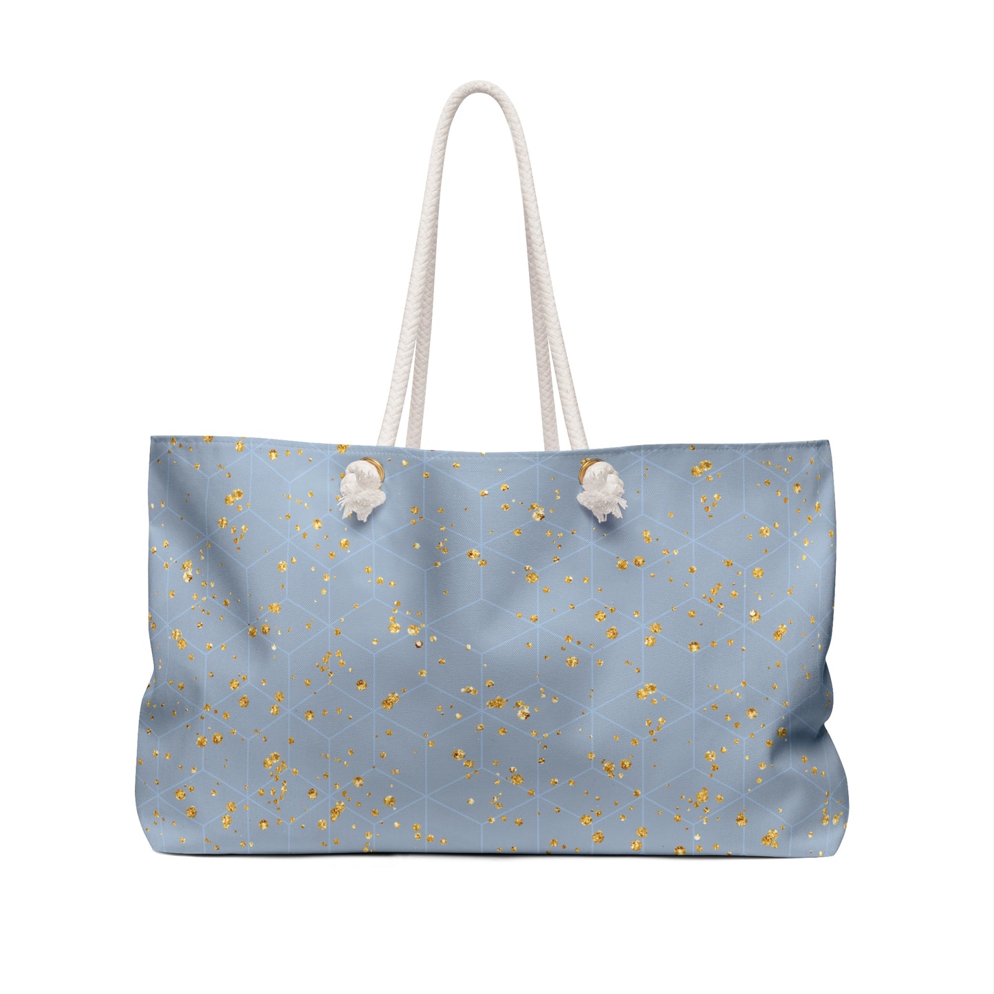 Elegant Gold Geometric Weekender Bag for Travel and Getaways