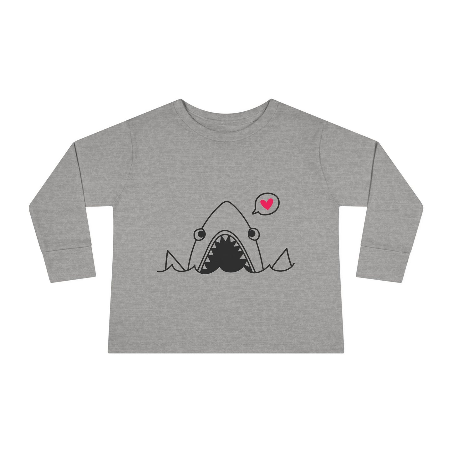 Cute Shark Toddler Long Sleeve Tee - Perfect for Little Ocean Lovers