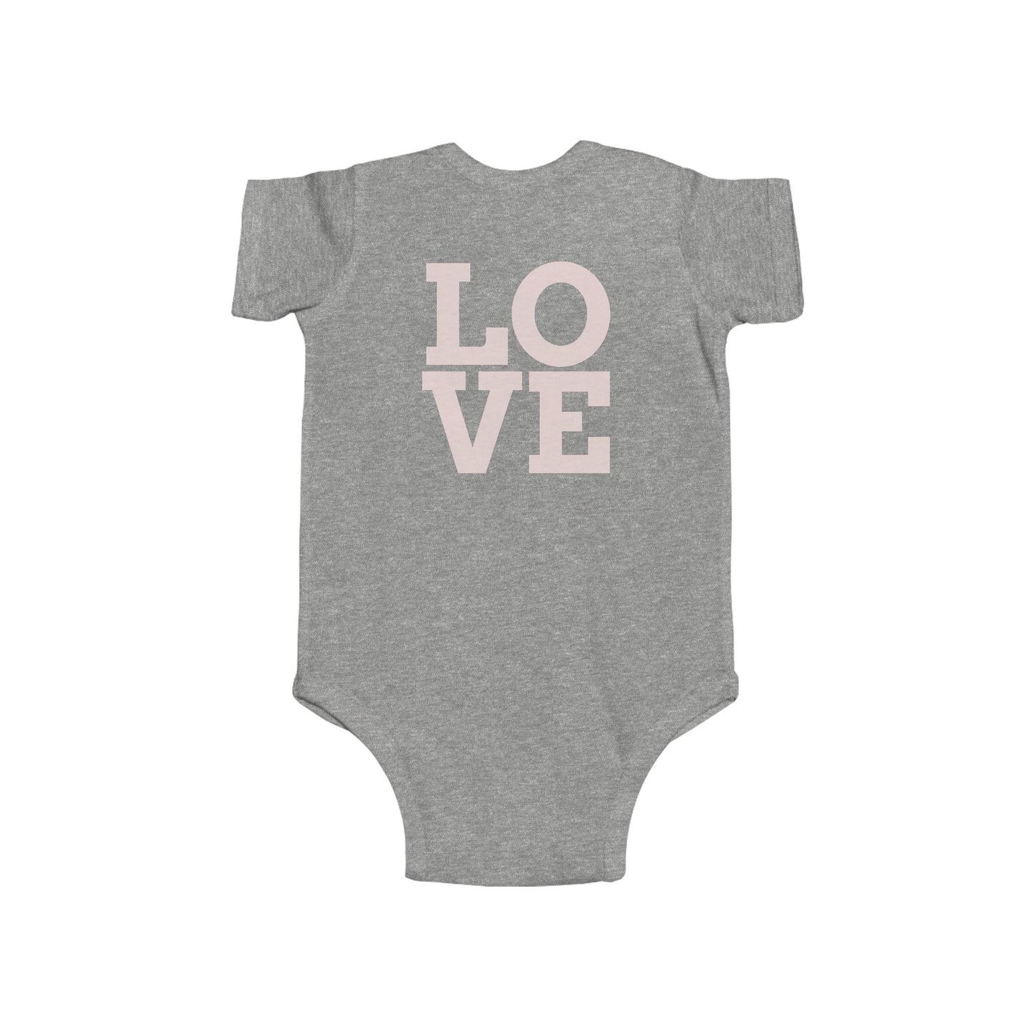 Cute Love Hearts Infant Bodysuit - Adorable Baby Clothes for Valentine's Day