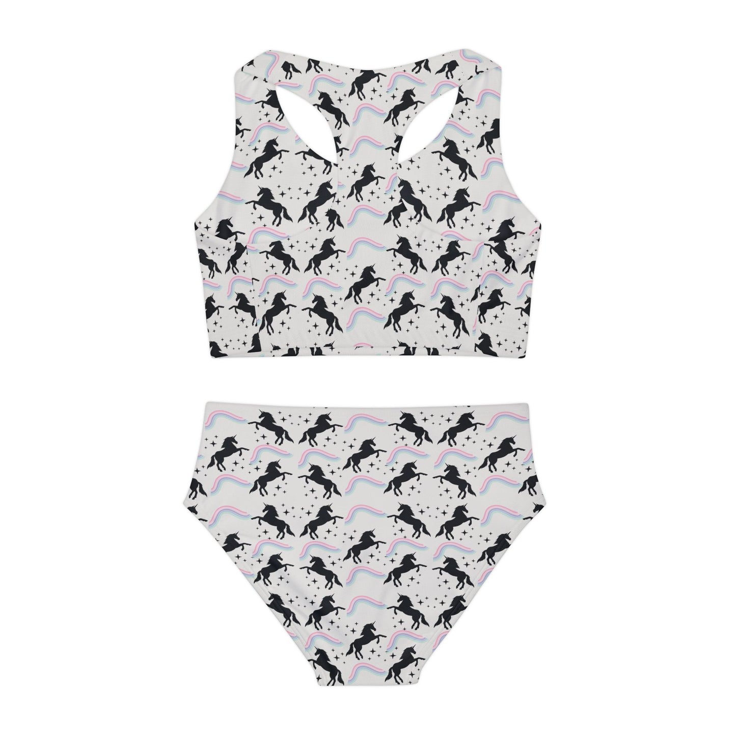 Unicorn Rainbow Girls Two Piece Swimsuit