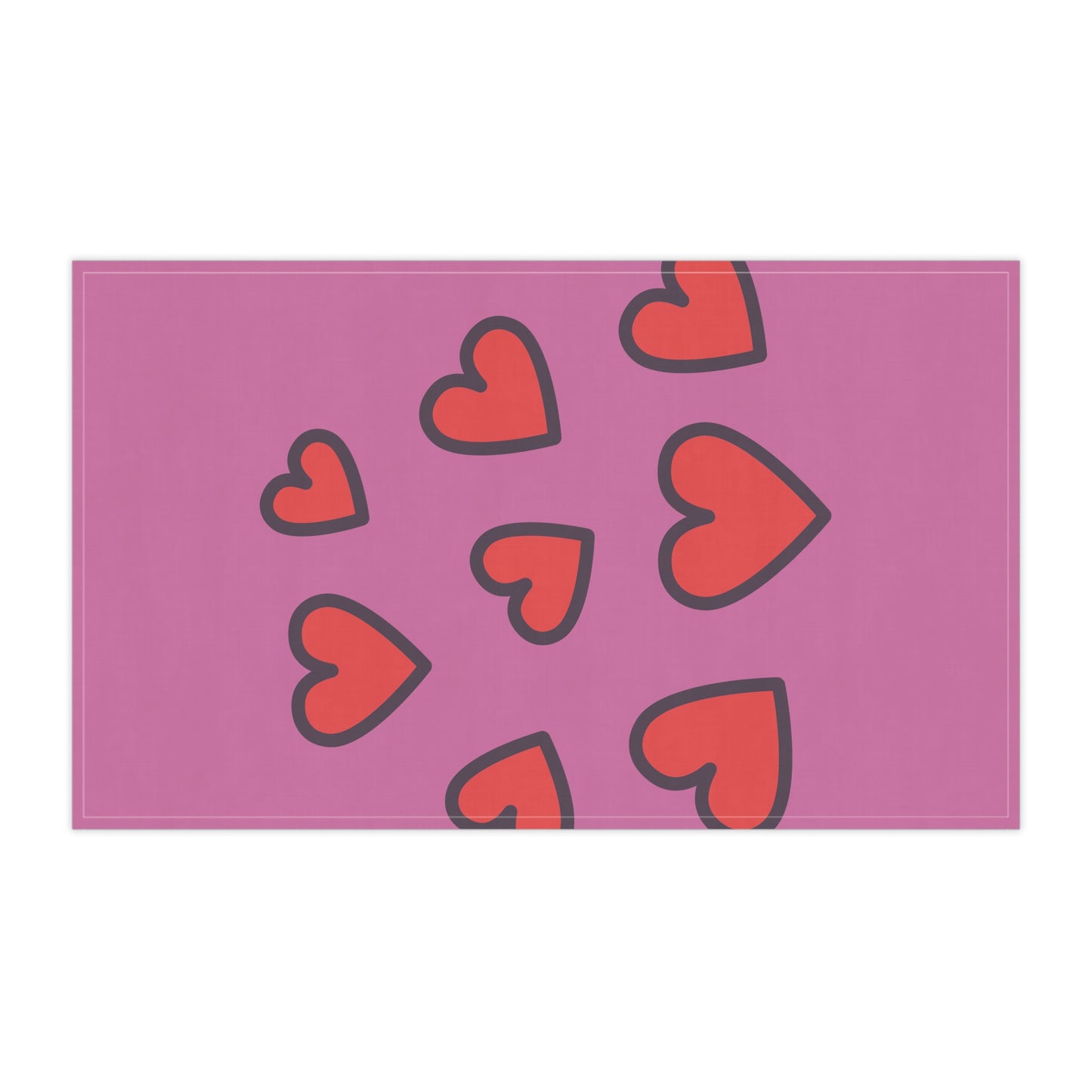 Love Heart Cotton & Poly Tea Towels - Perfect for Gifts & Home Decor