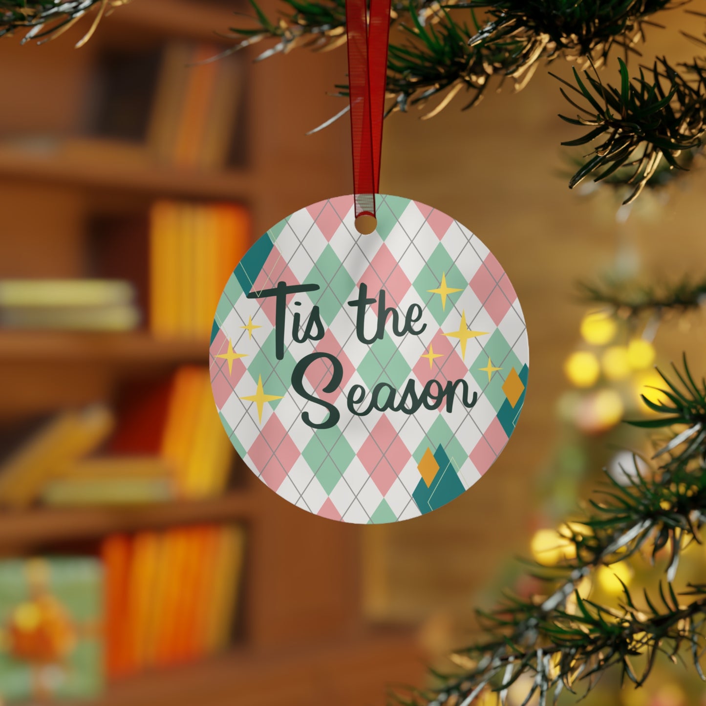 Retro Tis the season ornament