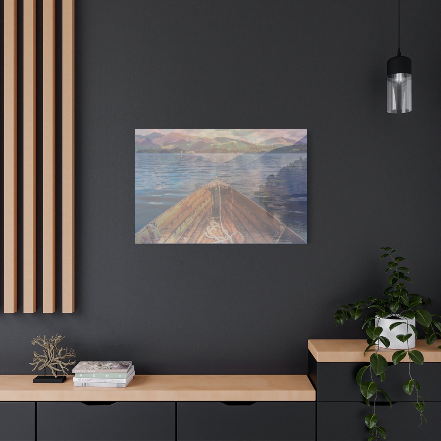 Serene Lake View Canvas Wall Art
