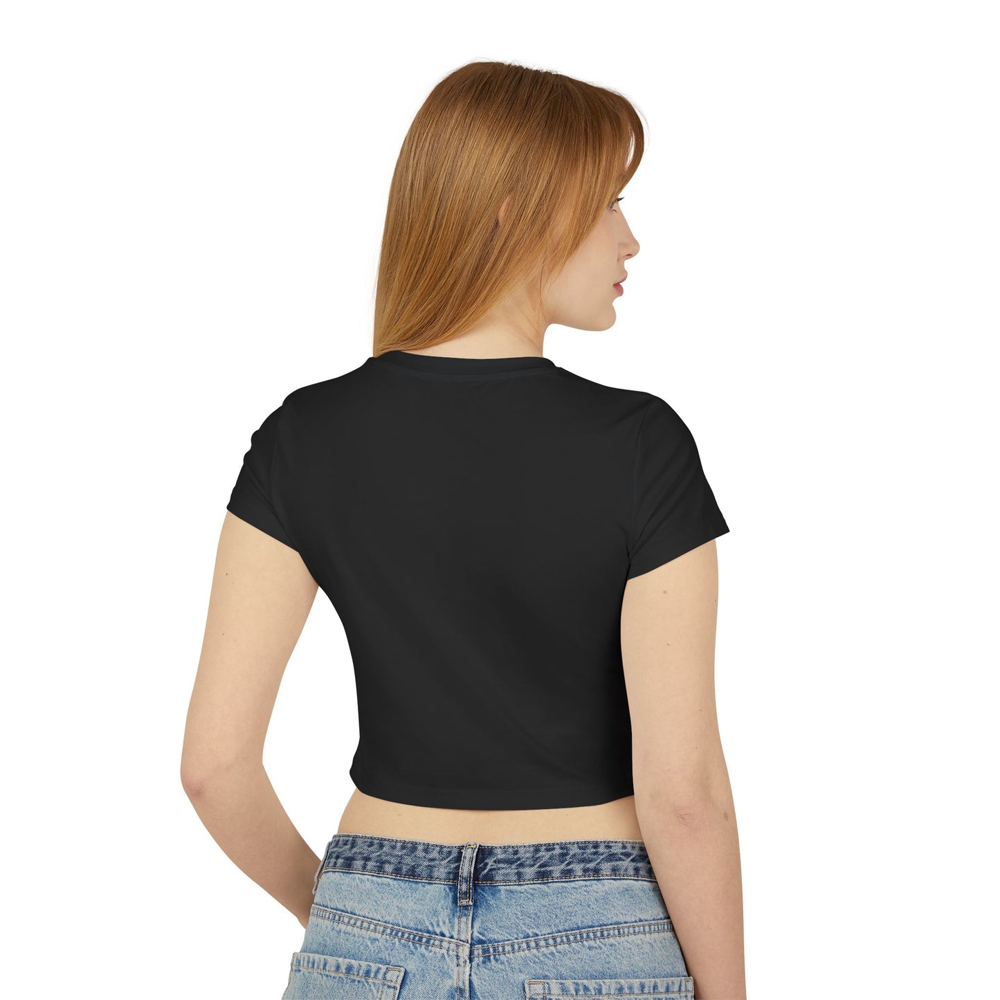 Women's Baby Tee - Black and White Beach Photography
