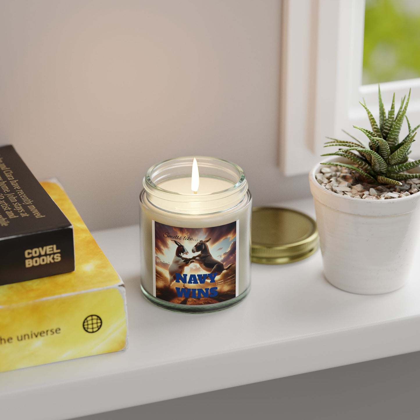 Navy Wins Scented Candle - Coconut Apricot Wax (4oz & 9oz)