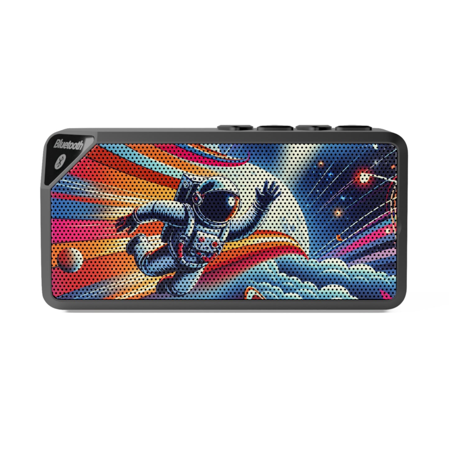 Bluetooth Speaker - Galaxy Explorer Colorful Astronaut Design