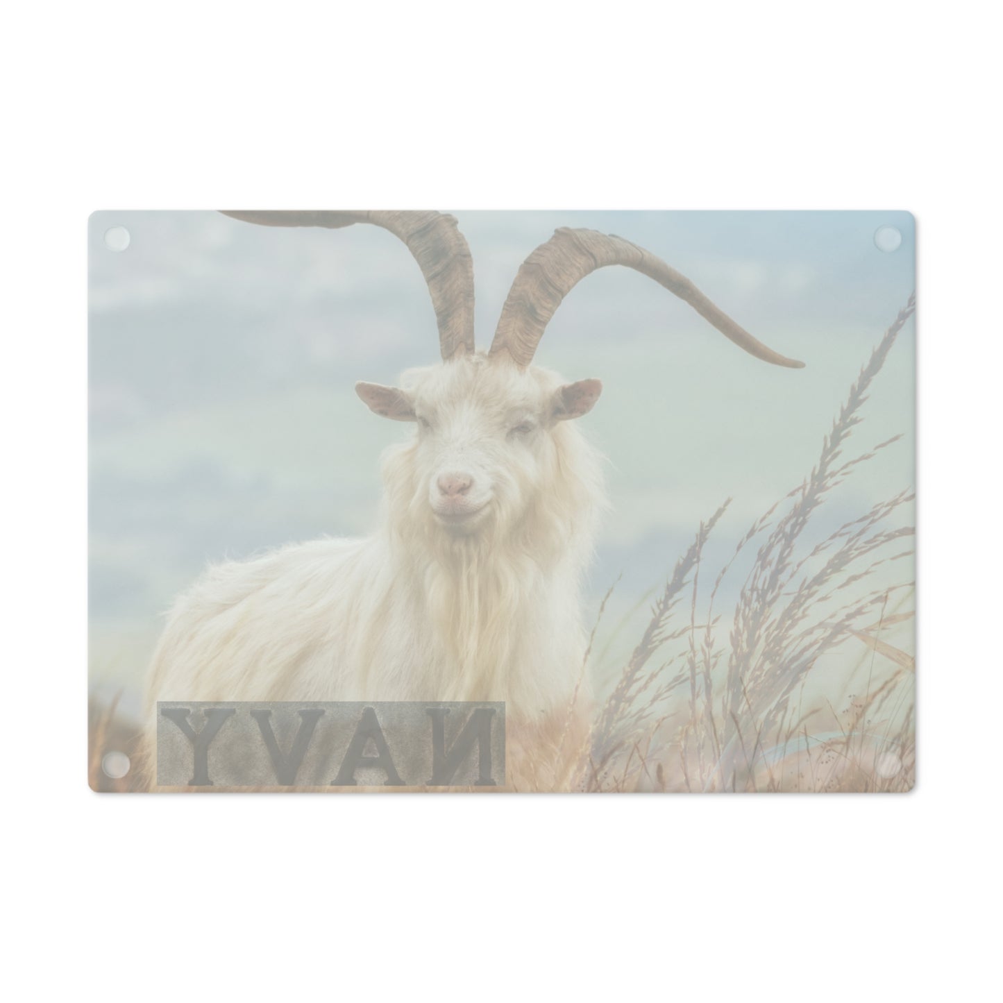 Naval Academy Goat Cutting Board - Unique Kitchen Decor for Animal Lovers