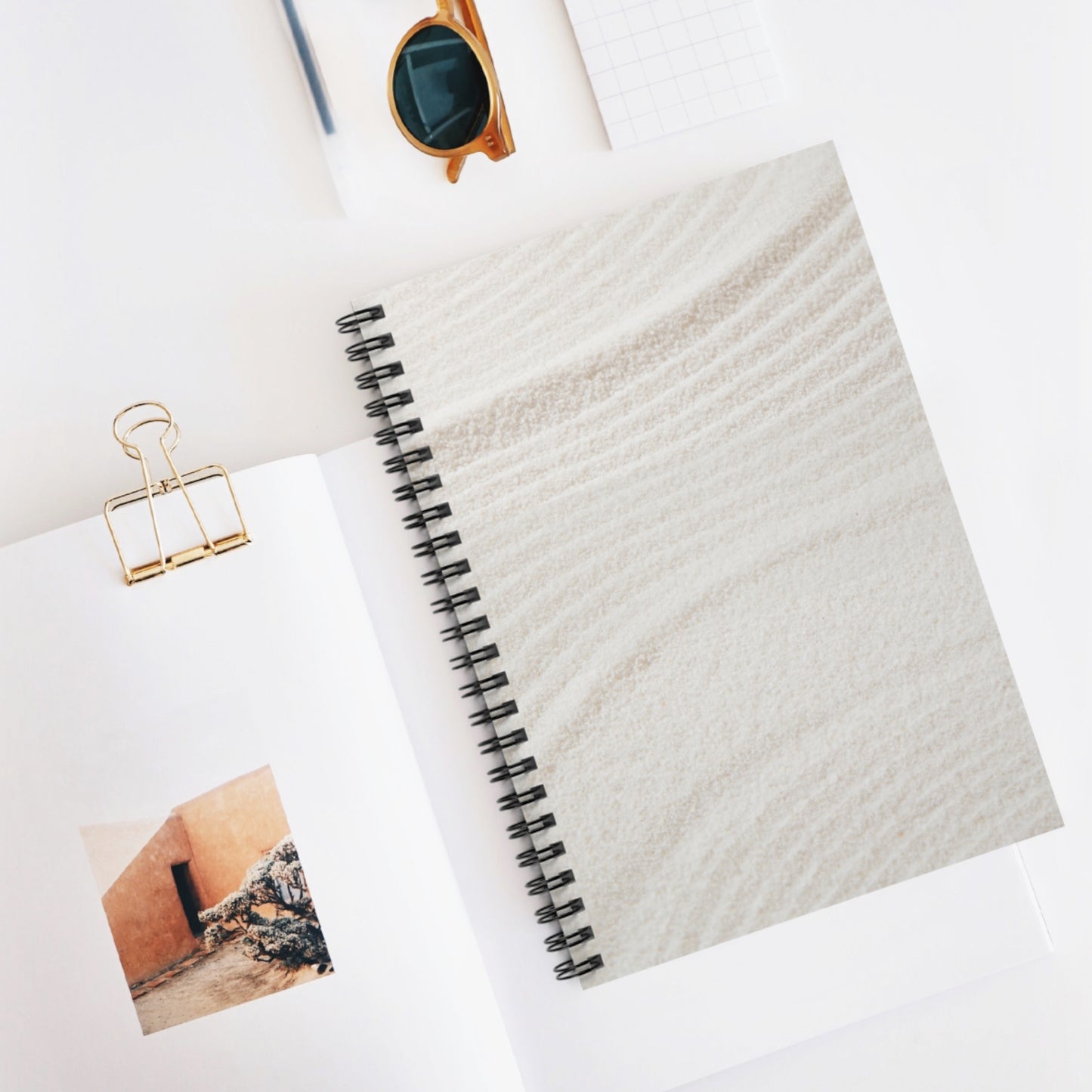 Minimalist Spiral Notebook - Ruled Lines for Stylish Note-Taking