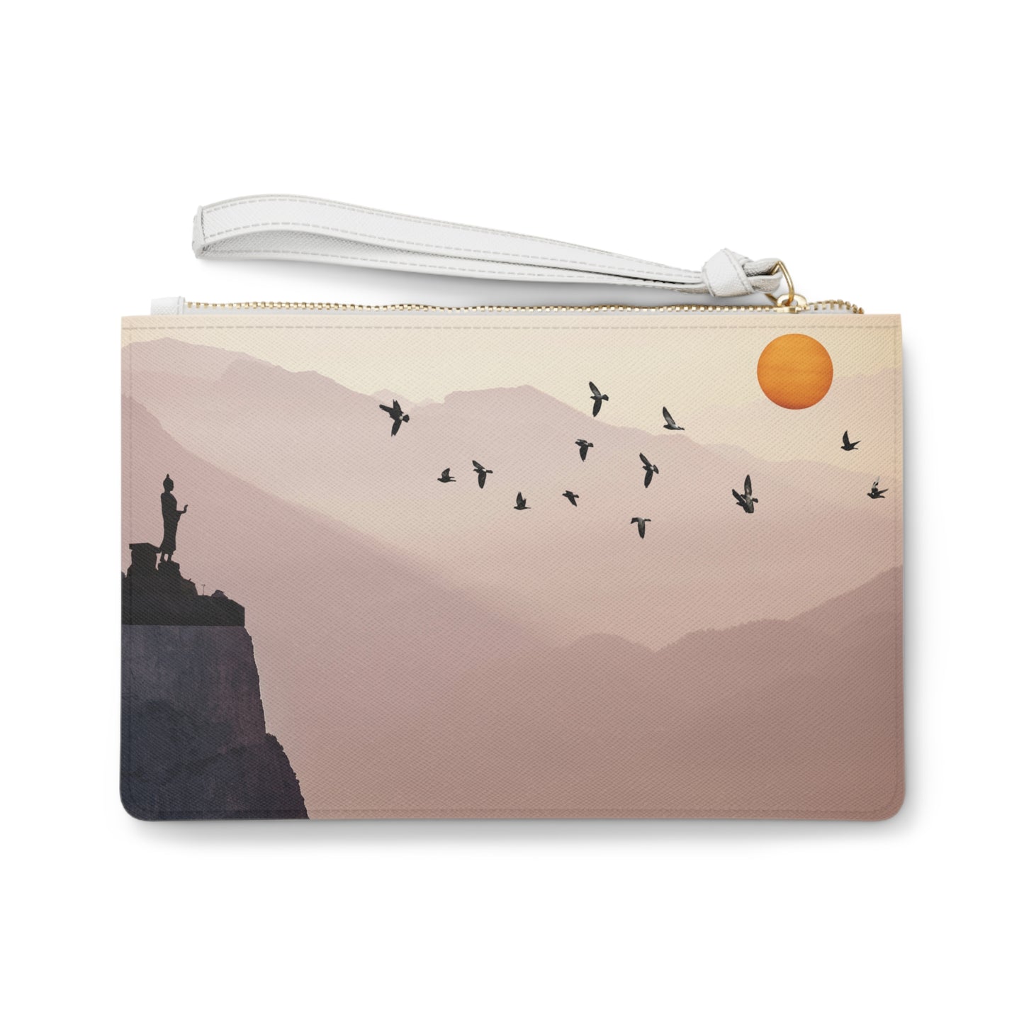 Zen Clutch Bag - Peaceful Sunset Design