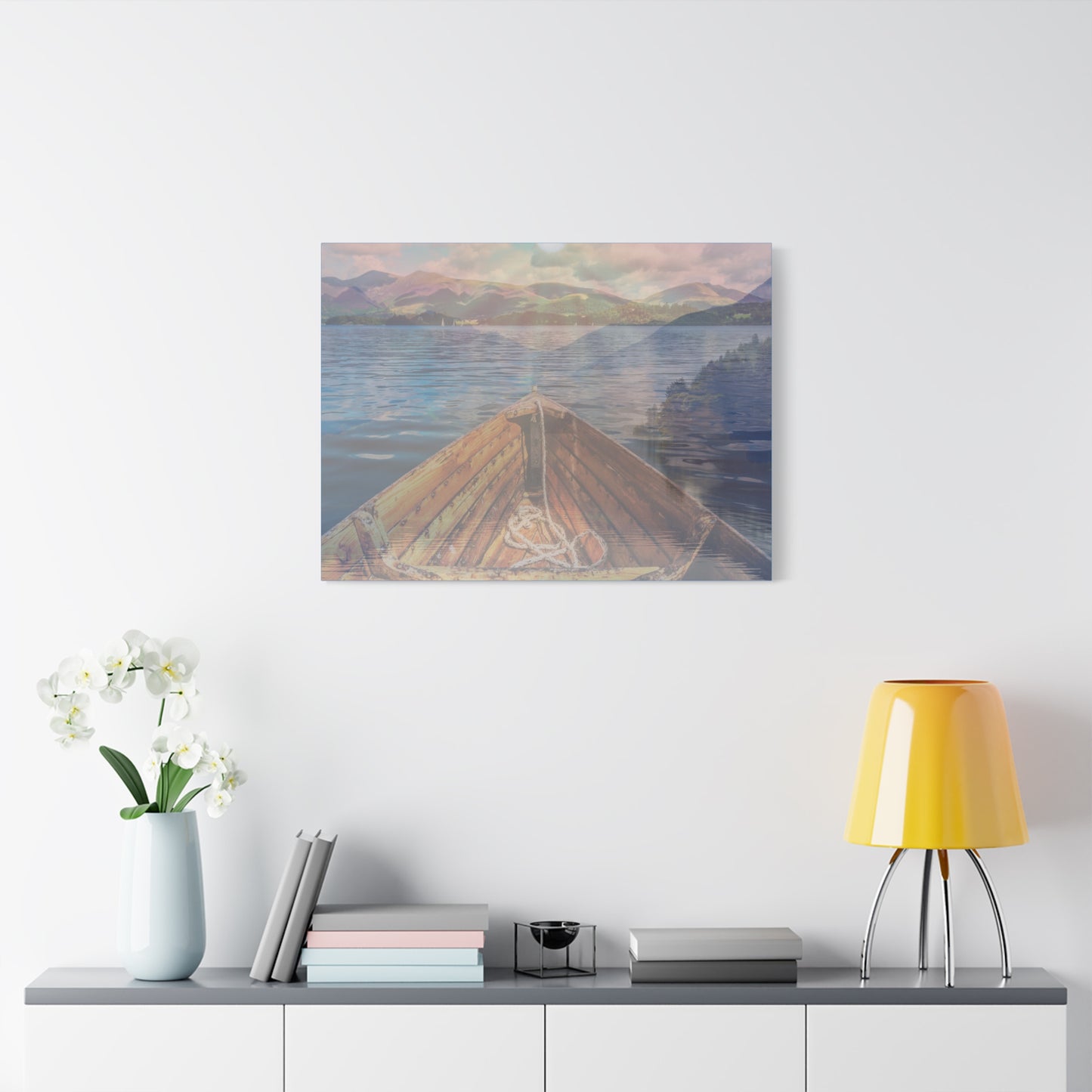 Serene Lake View Canvas Wall Art