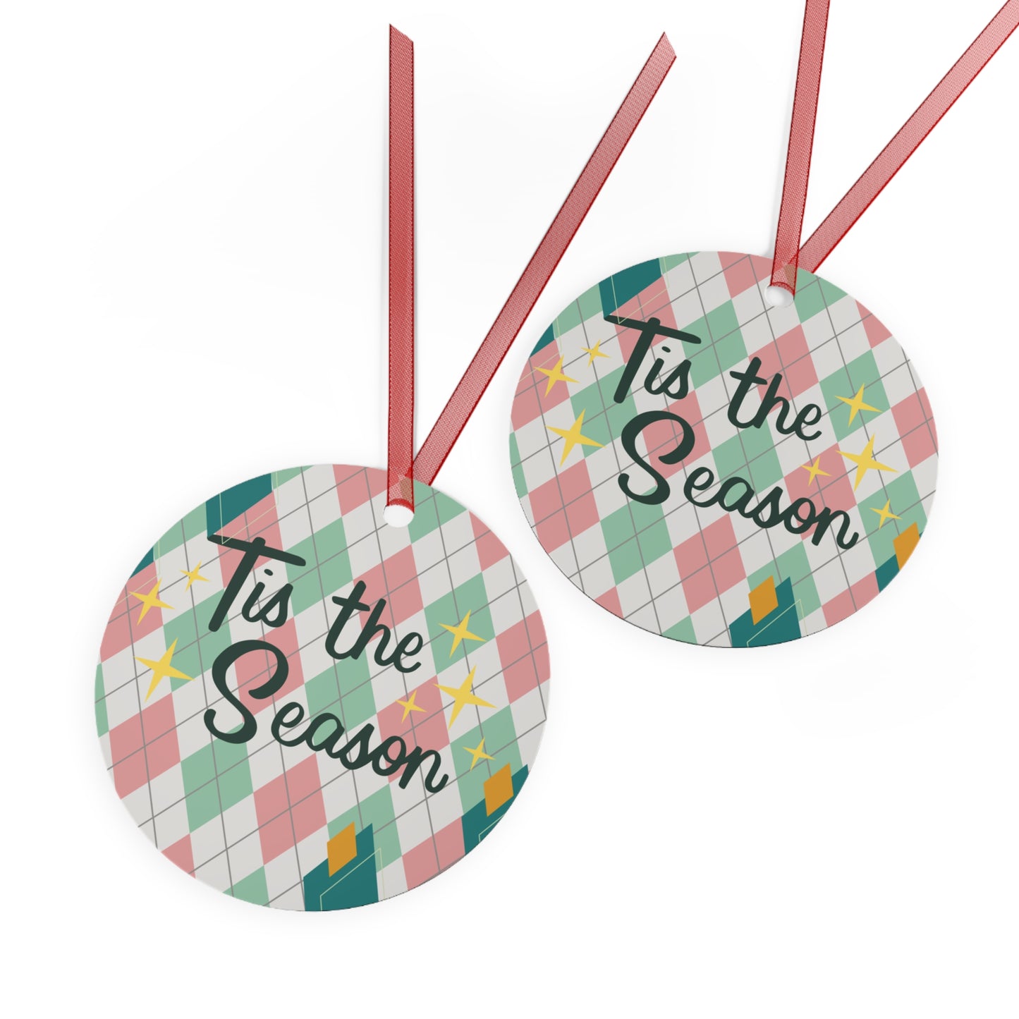 Retro Tis the season ornament