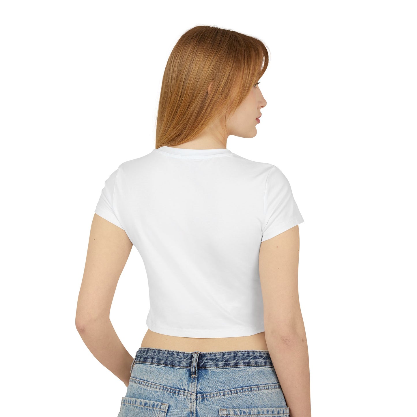 Women's Baby Tee - Black and White Beach Photography