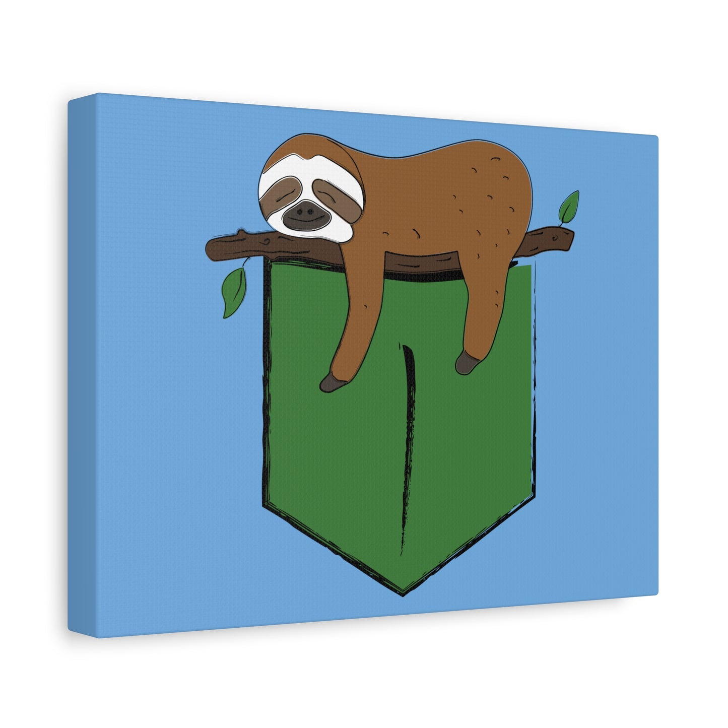 Sloth Wall Art Canvas - Cute Animal Decor for Nature Lovers