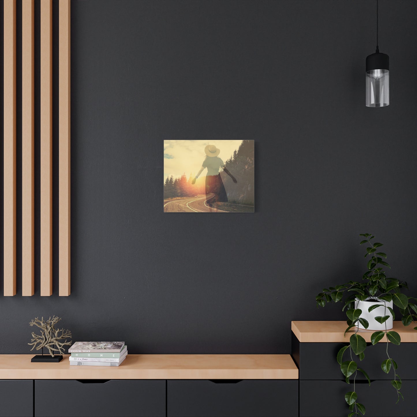 Inspirational Matte Canvas Wall Art - Road to Freedom - 1.25" Stretched Print
