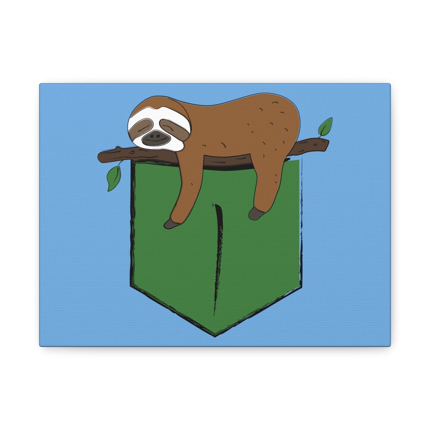 Sloth Wall Art Canvas - Cute Animal Decor for Nature Lovers