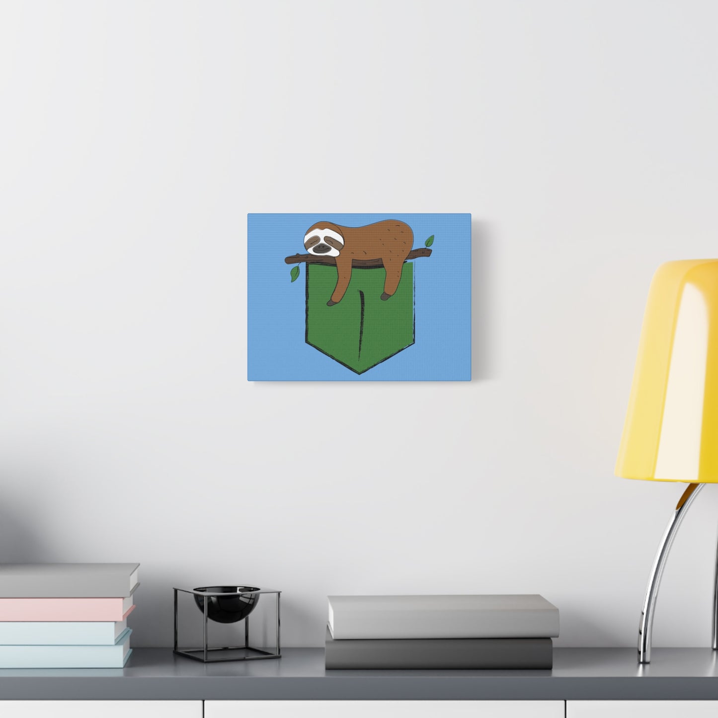 Sloth Wall Art Canvas - Cute Animal Decor for Nature Lovers