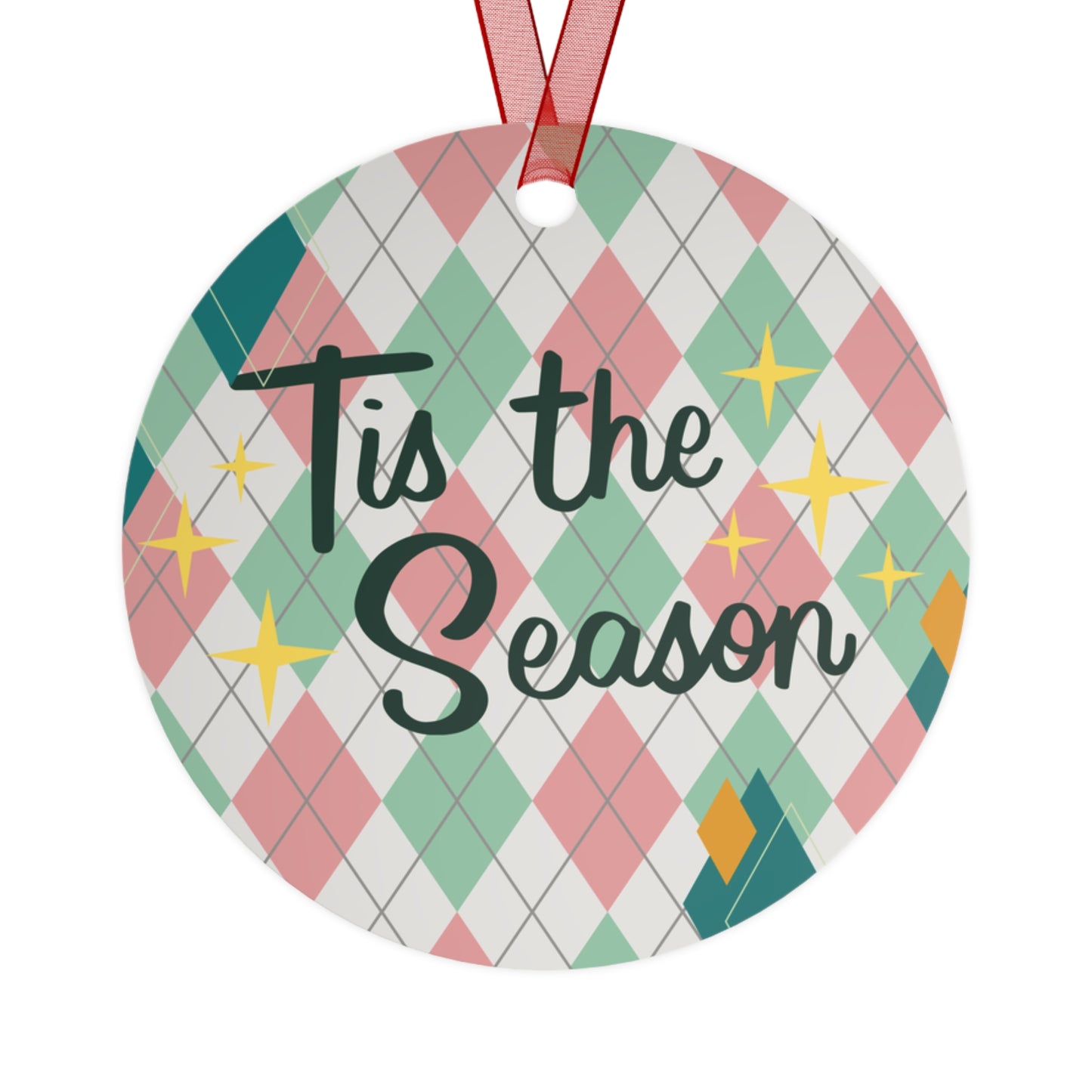 Retro Tis the season ornament
