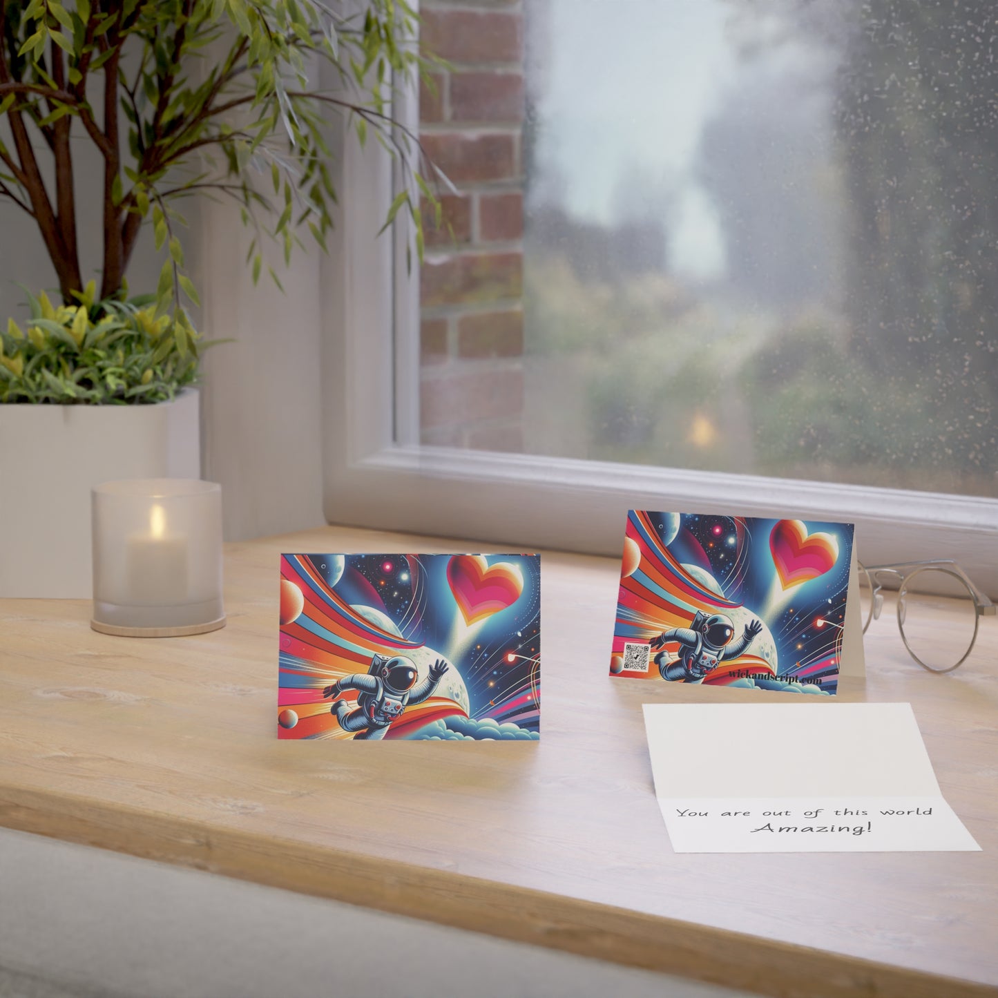 Valentine Card Set - Out of This World Greeting Cards (1, 10, 30, and 50pcs)