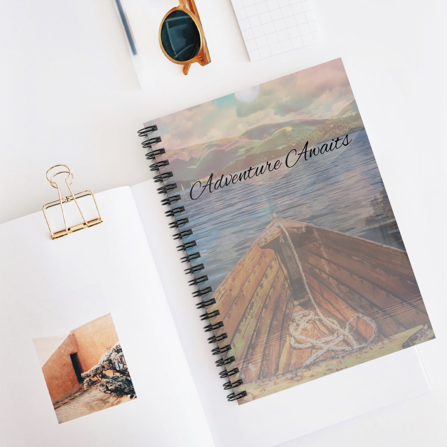 Ruled Line Notebook - Adventure Awaits