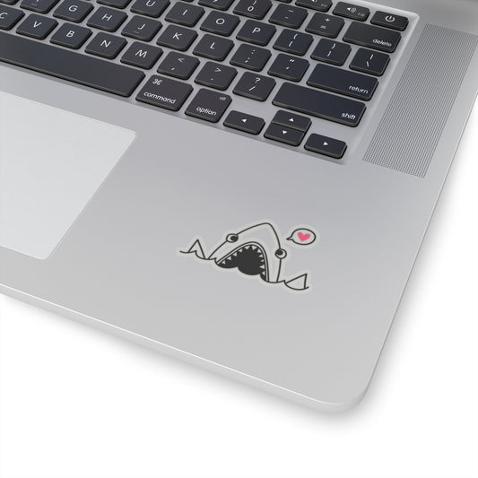 Cute Shark Kiss-Cut Stickers - Perfect for Laptops and Water Bottles