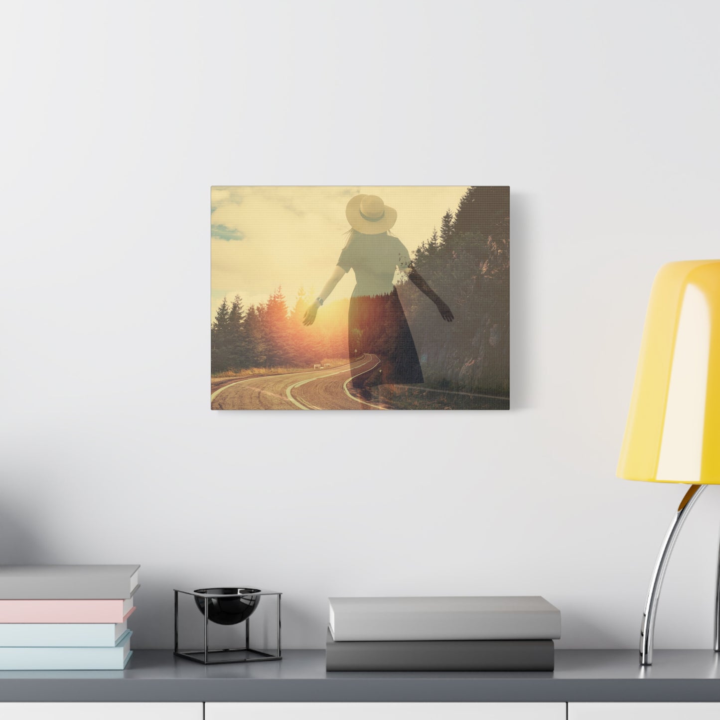 Inspirational Matte Canvas Wall Art - Road to Freedom - 1.25" Stretched Print