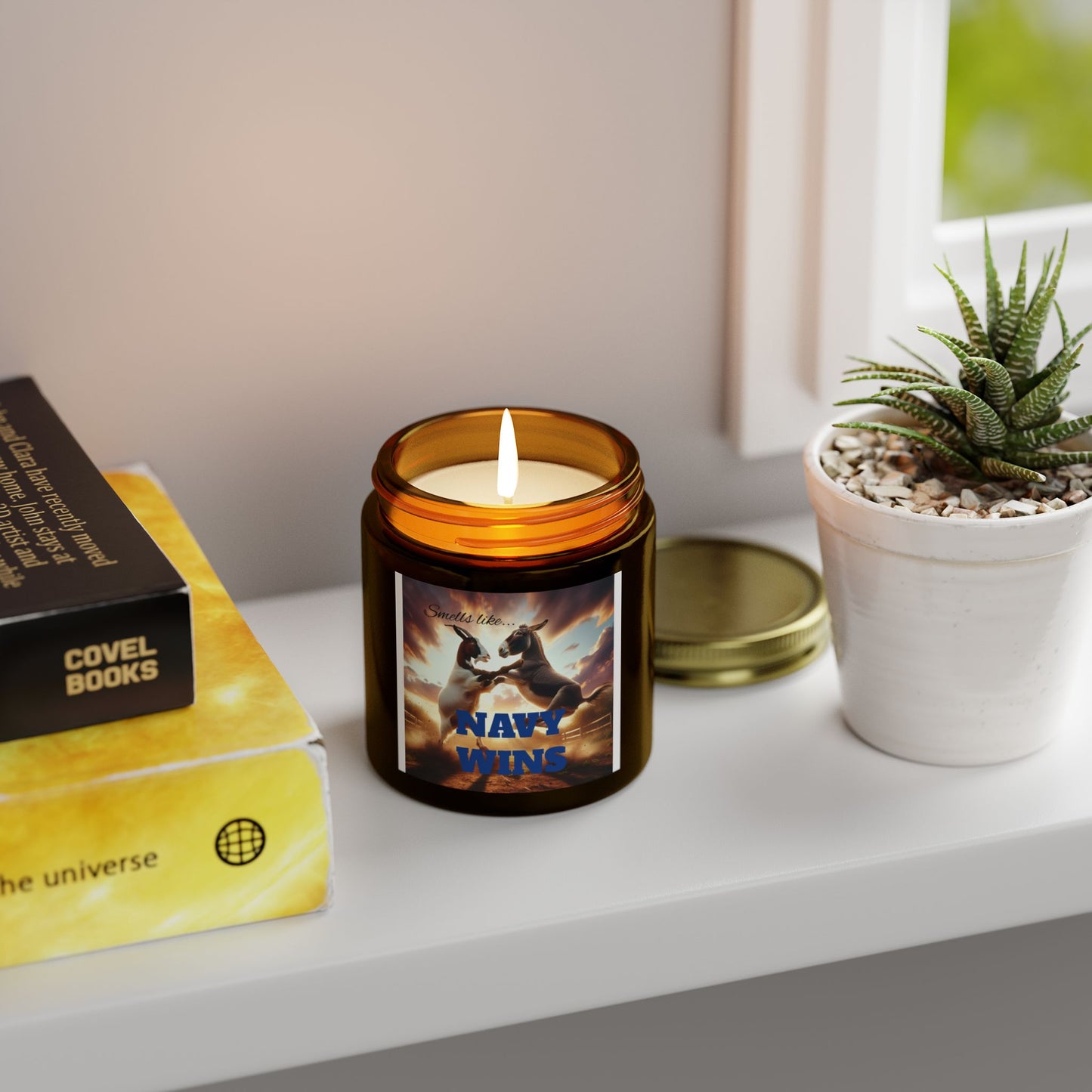 Navy Wins Scented Candle - Coconut Apricot Wax (4oz & 9oz)