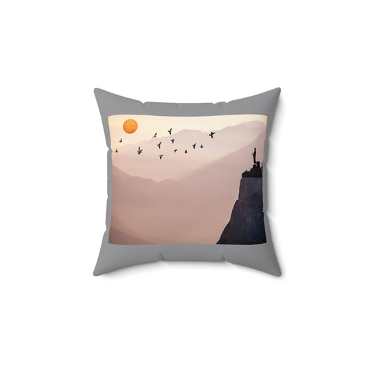 Mountain Sunrise Decorative Pillow