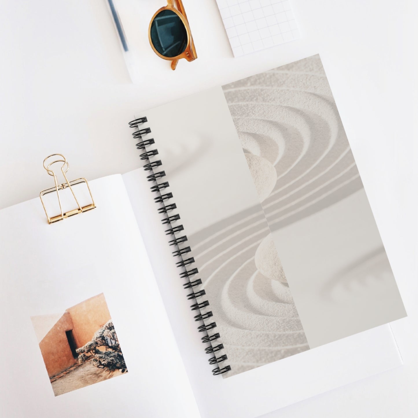 Serene Spiral Notebook - Ruled Line for Mindful Reflection and Organization