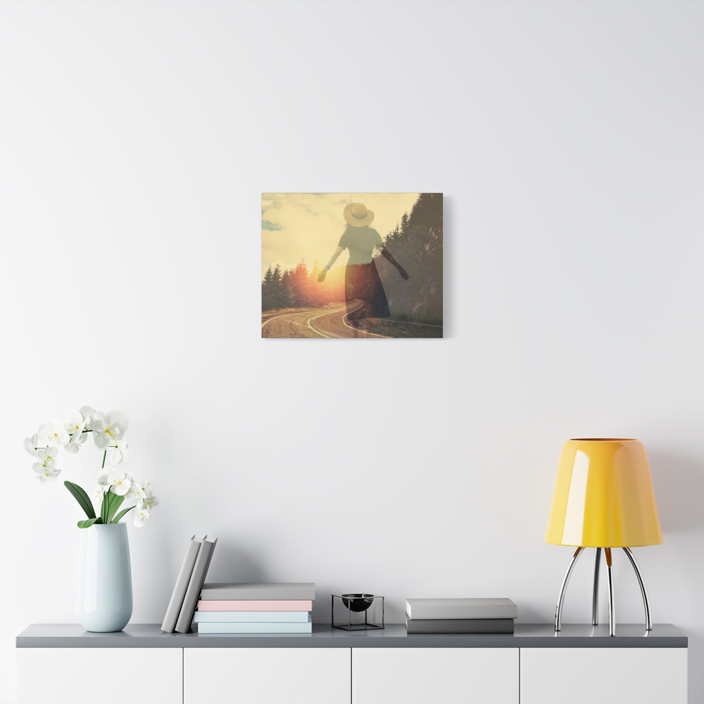 Inspirational Matte Canvas Wall Art - Road to Freedom - 1.25" Stretched Print