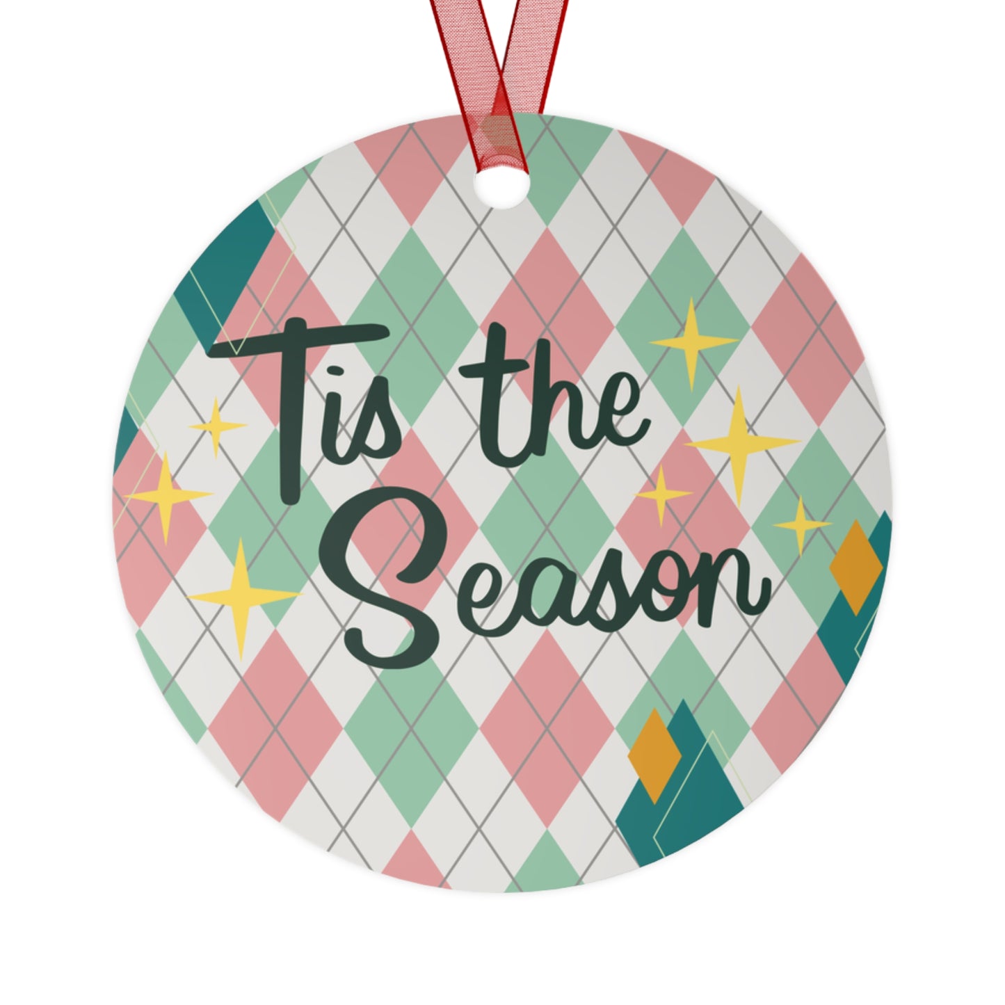 Retro Tis the season ornament