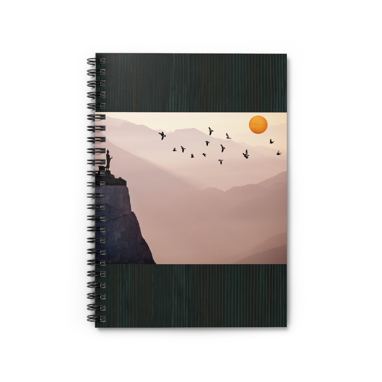 Zen Landscape Notebook - Ruled Line Spiral Journal for Creative Minds